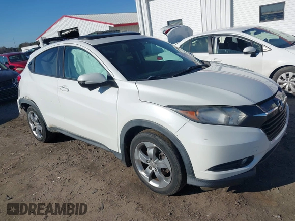 2016 Honda HR-V EX with VIN 3CZRU5H55GM748995, listed as a IAAI auction lot 41382522 with 119,202 mi miles. Bid and sale history available at carsss.com. Image 1.