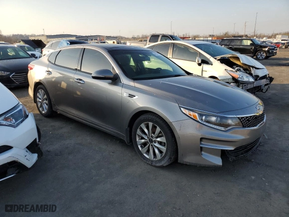 2018 Kia Optima EX with VIN 5XXGU4L31JG260682, listed as a Copart auction lot 46659734 with 117,939 mi miles and Salvage Title. Bid and sale history available at carsss.com. Image 4.