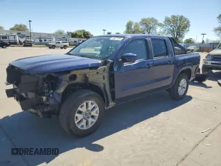 2022 Nissan Frontier SV with VIN 1N6ED1EJ9NN651877, listed as a Copart auction lot 49877255 with 46,879 mi miles and Salvage Title. Bid and sale history available at DreamBid. Image 1.