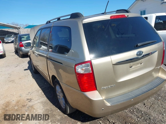 2009 Kia Sedona LX with VIN KNDMB233496278214, listed as a IAAI auction lot 41815456 with 205,799 mi miles. Bid and sale history available at carsss.com. Image 3.