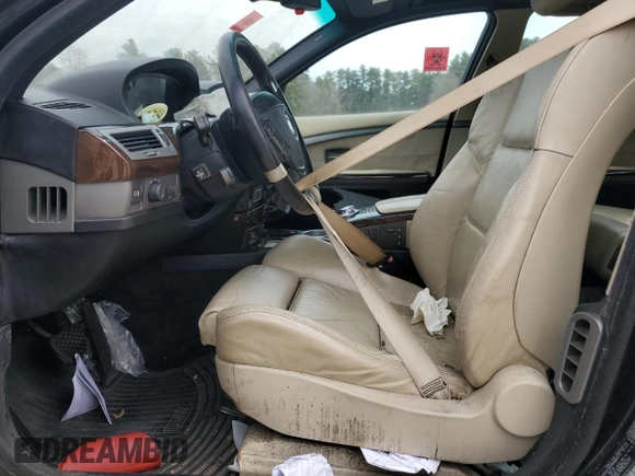 2004 BMW 7 Series 745i with VIN WBAGL63404DP71724, listed as a Copart auction lot 52178015 with Not Provided miles and Clean Title. Bid and sale history available at DreamBid. Image 7.