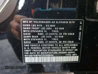 2012 Volkswagen Touareg Sport z VIN WVGEF9BP9CD006844, wystawiony jako Copart lot #43216485 z przebiegiem 120 059 mil mil oraz Szkoda całkowita • Salvage title. Historia ofert i sprzedaży dostępna na DreamBid. Obrazek 13.