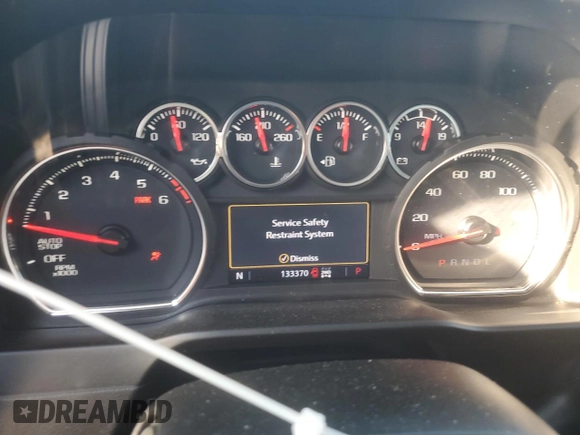 2021 Chevrolet Silverado 1500 LT with VIN 1GCRYDED4MZ125054, listed as a Copart auction lot 44654885 with 133,370 mi miles and Salvage Title. Bid and sale history available at DreamBid. Image 9.