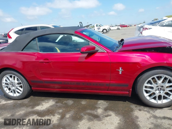 2014 Ford Mustang V6 with VIN 1ZVBP8EM1E5328100, listed as a IAAI auction lot 42075826 with 83,921 mi miles and . Bid and sale history available at DreamBid. Image 14.