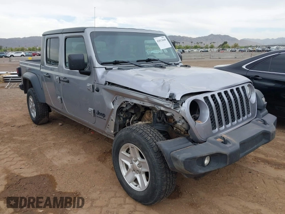 2020 Jeep Gladiator Sport S with VIN 1C6HJTAG1LL141165, listed as a IAAI auction lot 42013668 with 176,107 mi miles. Bid and sale history available at carsss.com. Image 6.