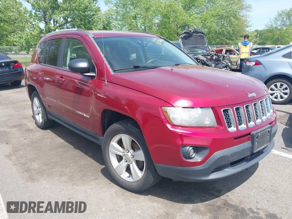 2016 Jeep Compass Sport with VIN 1C4NJCBA5GD634322, listed as a IAAI auction lot 42250362 with 135,624 mi miles and . Bid and sale history available at DreamBid. Image 1.