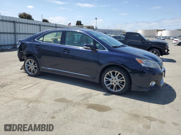 2010 Lexus HS 250h with VIN JTHBB1BA7A2023469, listed as a Copart auction lot 53436635 with 183,541 mi miles and Salvage Title. Bid and sale history available at carsss.com. Image 4.