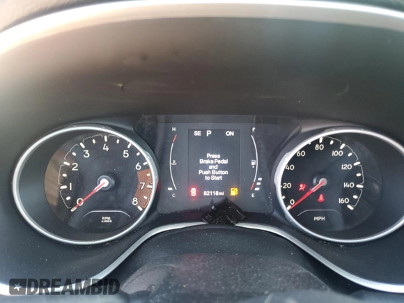2021 Jeep Compass Altitude with VIN 3C4NJCBB5MT571365, listed as a Copart auction lot 56842455 with 82,118 mi miles and Salvage title. Bid and sale history available at DreamBid. Image 9.