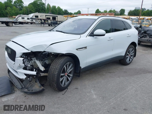 2019 Jaguar F-Pace 25t Prestige with VIN SADCK2GX3KA602396, listed as a IAAI auction lot 42377936 with 58,274 mi miles and . Bid and sale history available at DreamBid. Image 17.