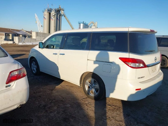 2012 Nissan Quest SL with VIN JN8AE2KP7C9049440, listed as a IAAI auction lot 41387304 with 72,797 mi miles. Bid and sale history available at carsss.com. Image 3.