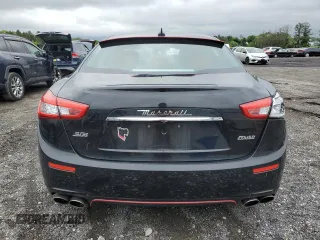 2017 Maserati Ghibli S Q4 with VIN ZAM57RTL3H1218740, listed as a Copart auction lot 55562515 with 72,554 mi miles and Salvage title. Bid and sale history available at DreamBid. Image 6.
