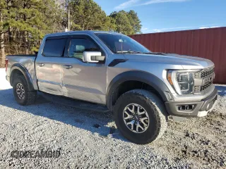 2021 Ford F-150 Raptor with VIN 1FTFW1RG3MFC82314, listed as a Copart auction lot 88801445 with 57,743 mi miles and Salvage Title. Bid and sale history available at carsss.com. Image 4.