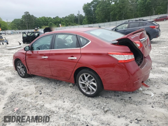 2014 Nissan Sentra SV with VIN 3N1AB7AP4EY284560, listed as a Copart auction lot 53787125 with 121,143 mi miles and Salvage Title. Bid and sale history available at DreamBid. Image 2.