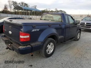 2007 Ford F-150 STX with VIN 1FTRF02267KB67255, listed as a Copart auction lot 78795584 with 166,024 mi miles and Salvage Title. Bid and sale history available at carsss.com. Image 3.