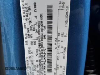 2019 Ford F-150 Raptor with VIN 1FTFW1RG2KFA54737, listed as a Copart auction lot 42795255 with 105,012 mi miles and Salvage Title. Bid and sale history available at carsss.com. Image 12.