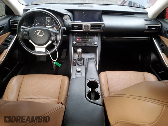 2017 Lexus IS 300 with VIN JTHCM1D21H5015347, listed as a Copart auction lot 58193185 with 96,264 mi miles and Clean title. Bid and sale history available at DreamBid. Image 8.