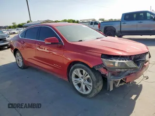 2014 Chevrolet Impala LT with VIN 2G1115SL6E9236552, listed as a Copart auction lot 62386885 with Not provided miles and Clean title. Bid and sale history available at DreamBid. Image 4.