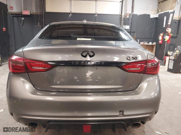 2018 Infiniti Q50 RED SPORT 400 with VIN JN1FV7AR9JM481784, listed as a IAAI auction lot 41774558 with 41,964 mi miles. Bid and sale history available at carsss.com. Image 16.