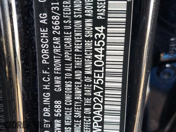 2014 Porsche Panamera S E-Hybrid with VIN WP0AD2A75EL044534, listed as a Copart auction lot 88822895 with Not provided miles and Salvage title. Bid and sale history available at DreamBid. Image 14.