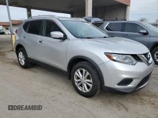 2015 Nissan Rogue SV with VIN KNMAT2MVXFP570343, listed as a Copart auction lot 53054755 with 190,035 mi miles and Clean Title. Bid and sale history available at carsss.com. Image 4.