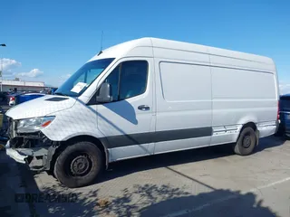 2023 Mercedes-Benz Sprinter Cargo with VIN W1Y4NCHY2PT151425, listed as a IAAI auction lot 41889490 with 27,563 mi miles. Bid and sale history available at carsss.com. Image 14.