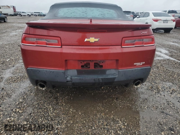 2015 Chevrolet Camaro LT with VIN 2G1FF3D31F9177419, listed as a Copart auction lot 44615225 with 186,589 mi miles and Salvage Title. Bid and sale history available at carsss.com. Image 6.