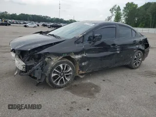 2015 Honda Civic EX with VIN 19XFB2F8XFE015585, listed as a Copart auction lot 53138455 with 127,651 mi miles and Salvage Title. Bid and sale history available at DreamBid. Image 1.
