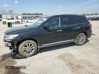 2014 Nissan Pathfinder SL with VIN 5N1AR2MN1EC733302, listed as a Copart auction lot 48968045 with 167,438 mi miles and Salvage Title. Bid and sale history available at carsss.com. Image 1.