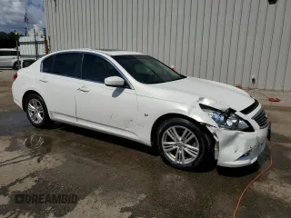 2015 Infiniti Q40 with VIN JN1CV6AR1FM521201, listed as a Copart auction lot 50913775 with 93,468 mi miles and Salvage Title. Bid and sale history available at DreamBid. Image 4.