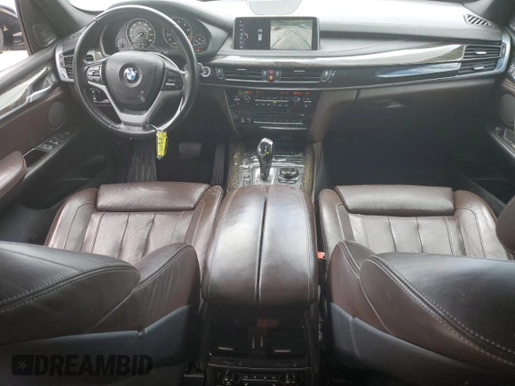 2017 BMW X5 xDrive50i with VIN 5UXKR6C53H0J84790, listed as a Copart auction lot 55818125 with 158,087 mi miles and Salvage title. Bid and sale history available at DreamBid. Image 8.