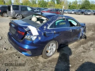 2023 Audi A3 Premium with VIN WAUAUDGY8PA101137, listed as a Copart auction lot 69938283 with 0 mi miles. Bid and sale history available at carsss.com. Image 3.