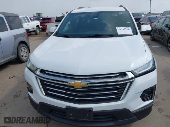 2022 Chevrolet Traverse LT Leather with VIN 1GNERHKW1NJ157847, listed as a IAAI auction lot 41943706 with 49,723 mi miles. Bid and sale history available at carsss.com. Image 12.