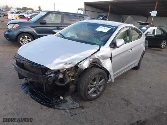 2018 Hyundai Elantra Value Edition with VIN 5NPD84LF5JH328231, listed as a IAAI auction lot 41275294 with 107,684 mi miles. Bid and sale history available at carsss.com. Image 17.