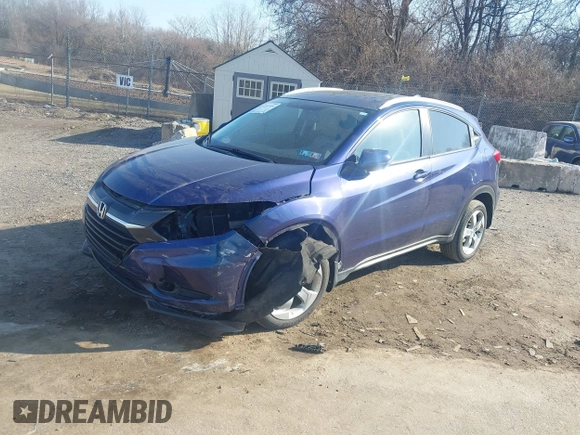 2016 Honda HR-V EX-L w/Navi with VIN 3CZRU6H74GM736618, listed as a IAAI auction lot 41735309 with 57,530 mi miles. Bid and sale history available at carsss.com. Image 17.