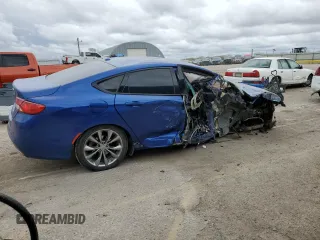 2015 Chrysler 200 S with VIN 1C3CCCBBXFN753586, listed as a Copart auction lot 51766945 with Not provided miles and Salvage title. Bid and sale history available at DreamBid. Image 3.