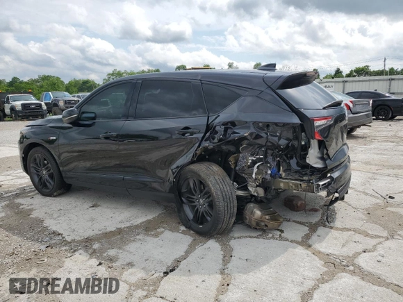 2023 Acura RDX w/A-Spec Package with VIN 5J8TC2H66PL006825, listed as a Copart auction lot 58852025 with 26,109 mi miles and Salvage title. Bid and sale history available at DreamBid. Image 2.