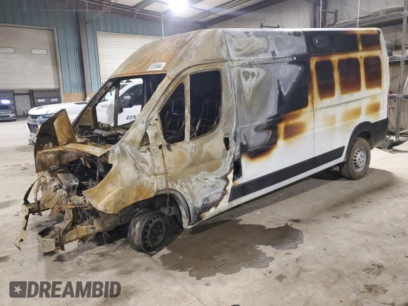 2024 Ram ProMaster Cargo Tradesman with VIN 3C6LRVDGXRE153360, listed as a Copart auction lot 87053644 with Not Provided miles and Salvage Title. Bid and sale history available at DreamBid. Image 1.
