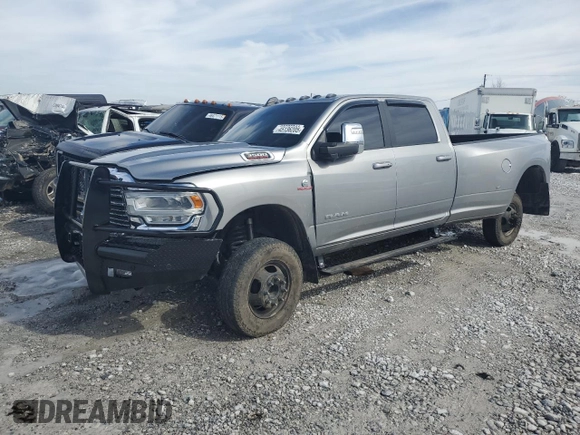 2024 Ram 3500 Laramie with VIN 3C63RRJLXRG272877, listed as a Copart auction lot 45136205 with 5,025 mi miles and Salvage Title. Bid and sale history available at carsss.com. Image 1.