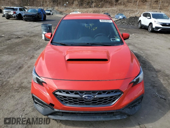 2022 Subaru WRX with VIN JF1VBAA6XN9028647, listed as a Copart auction lot 46869665 with 30,924 mi miles and Salvage Title. Bid and sale history available at carsss.com. Image 5.