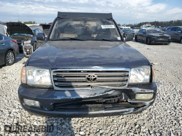 2003 Toyota Land Cruiser with VIN JTEHT05J932044630, listed as a Copart auction lot 76836364 with 215,802 mi miles and Salvage Title. Bid and sale history available at carsss.com. Image 5.