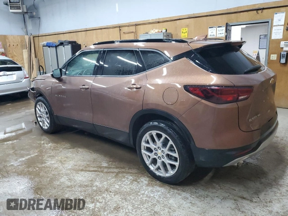 2023 Chevrolet Blazer LT с VIN 3GNKBJRSXPS105071, выставлен на аукционе Copart как лот 82116204 с пробегом 38 093 миль миль и Чистый • Clean title. История ставок и продаж доступна на DreamBid. Изображение 2.