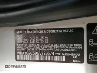 2016 BMW 2 Series 228i xDrive with VIN WBA1G9C59GV726574, listed as a Copart auction lot 44238955 with 95,829 mi miles and Salvage title. Bid and sale history available at DreamBid. Image 12.