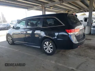 2017 Honda Odyssey EX-L with VIN 5FNRL5H62HB012121, listed as a Copart auction lot 47698345 with 98,940 mi miles and Salvage Title. Bid and sale history available at DreamBid. Image 2.