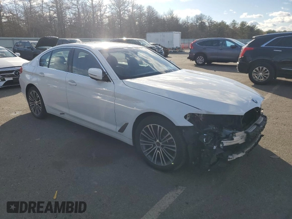 2020 BMW 5 Series 530i xDrive with VIN WBAJR7C09LCE07428, listed as a Copart auction lot 44449835 with 57,440 mi miles and Salvage title. Bid and sale history available at DreamBid. Image 4.
