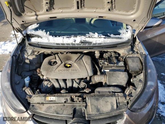 2013 Hyundai Elantra GLS PZEV with VIN 5NPDH4AE7DH378451, listed as a Copart auction lot 44617665 with 95,414 mi miles and Salvage Title. Bid and sale history available at carsss.com. Image 11.