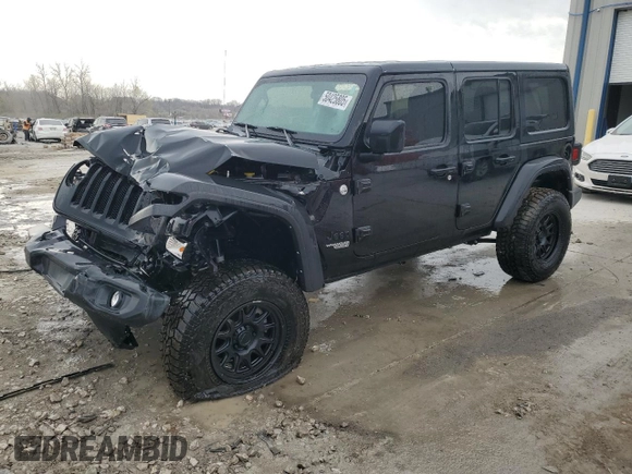 2021 Jeep Wrangler Unlimited Willys with VIN 1C4HJXDN3MW751207, listed as a Copart auction lot 50425805 with 35,383 mi miles and Salvage Title. Bid and sale history available at DreamBid. Image 1.