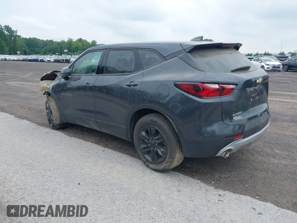 2022 Chevrolet Blazer LT with VIN 3GNKBCR43NS178406, listed as a IAAI auction lot 40300724 with 30,384 mi miles and . Bid and sale history available at DreamBid. Image 3.