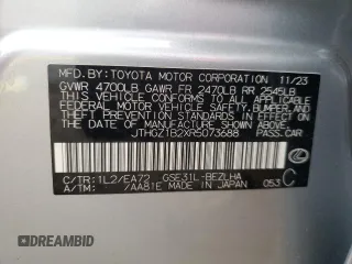 2024 Lexus IS 350 F Sport z VIN JTHGZ1B2XR5073688, wystawiony jako Copart lot #56994845 z przebiegiem 9 593 mil mil oraz Szkoda całkowita • Salvage title. Historia ofert i sprzedaży dostępna na DreamBid. Obrazek 13.