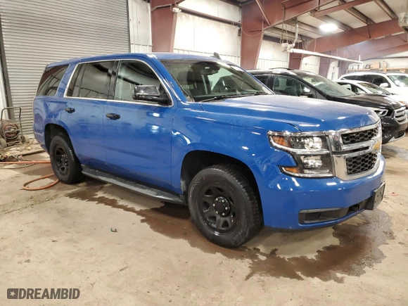 2018 Chevrolet Tahoe Commercial with VIN 1GNSKDEC3JR317191, listed as a Copart auction lot 44179195 with 123,380 mi miles and Clean Title. Bid and sale history available at carsss.com. Image 4.