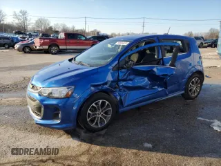 2017 Chevrolet Sonic LT with VIN 1G1JD6SH2H4137016, listed as a Copart auction lot 88866425 with 0 mi miles and Salvage Title. Bid and sale history available at carsss.com. Image 1.